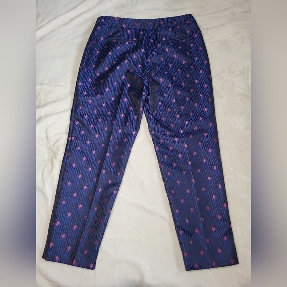 ANNE Klein Ankle Pants. Shimmery Pink and Blue. Very Beautiful. Ladies Size 6 - Picture 3 of 14